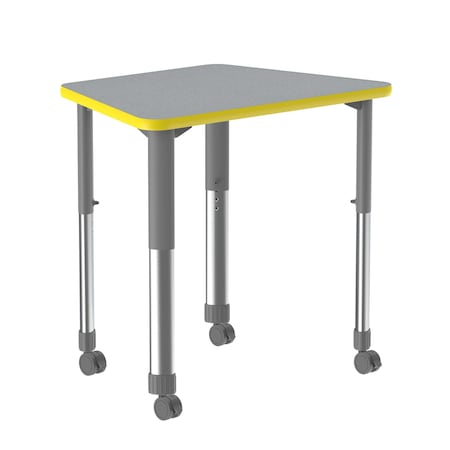 HPL Collaborative Desk - Casters - Trap